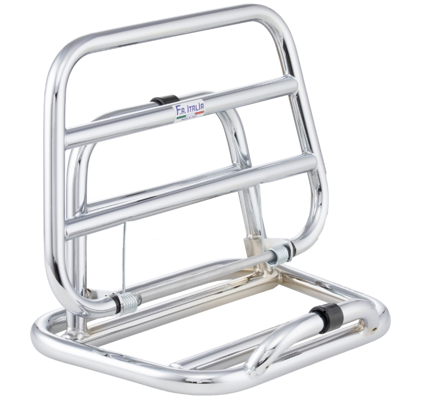 Portaequipajes trasero para Vespa 946 3V es decir 125cc, plegable, cromado