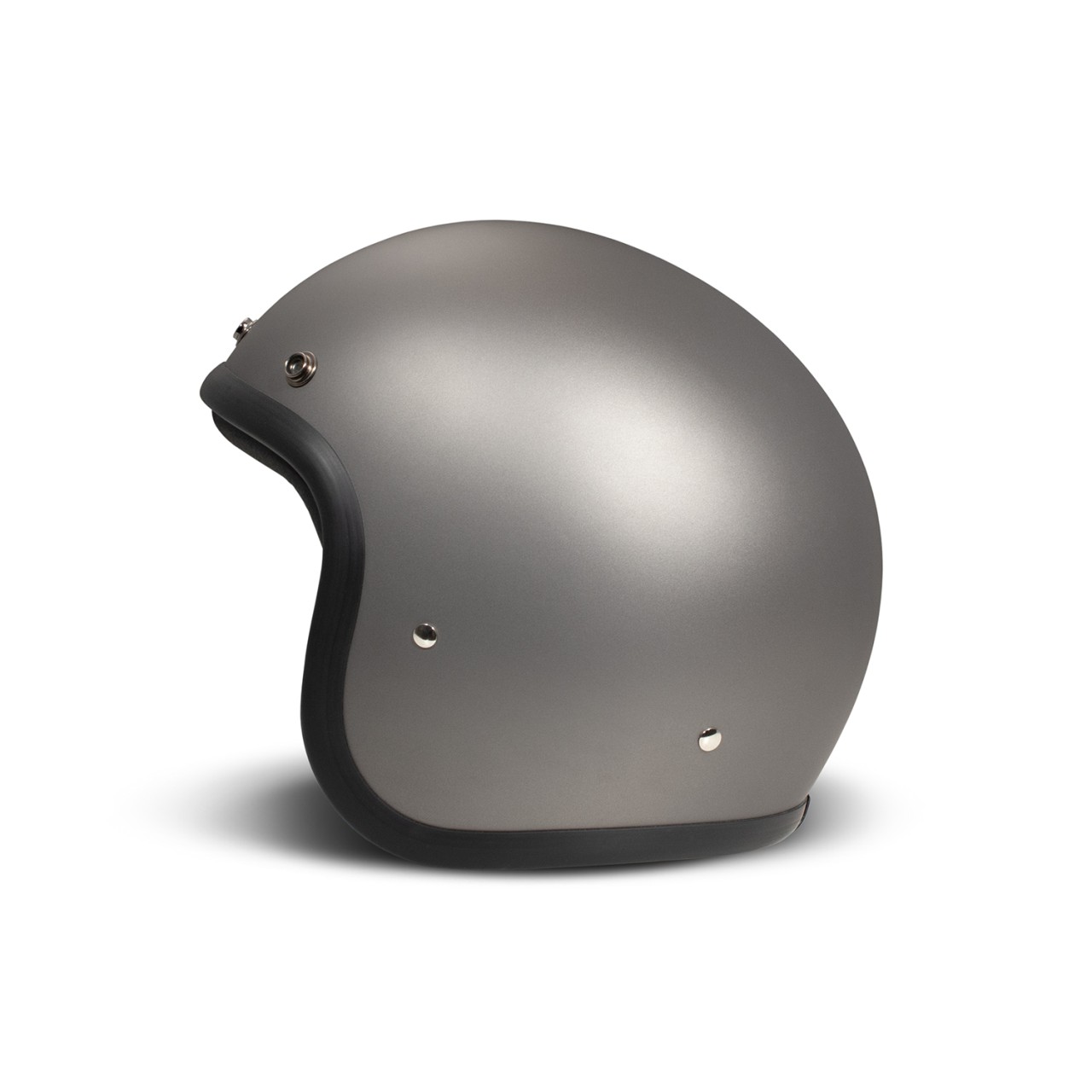 Casco abierto DMD Retro, gris mate, fibra de vidrio, ECE 22.06