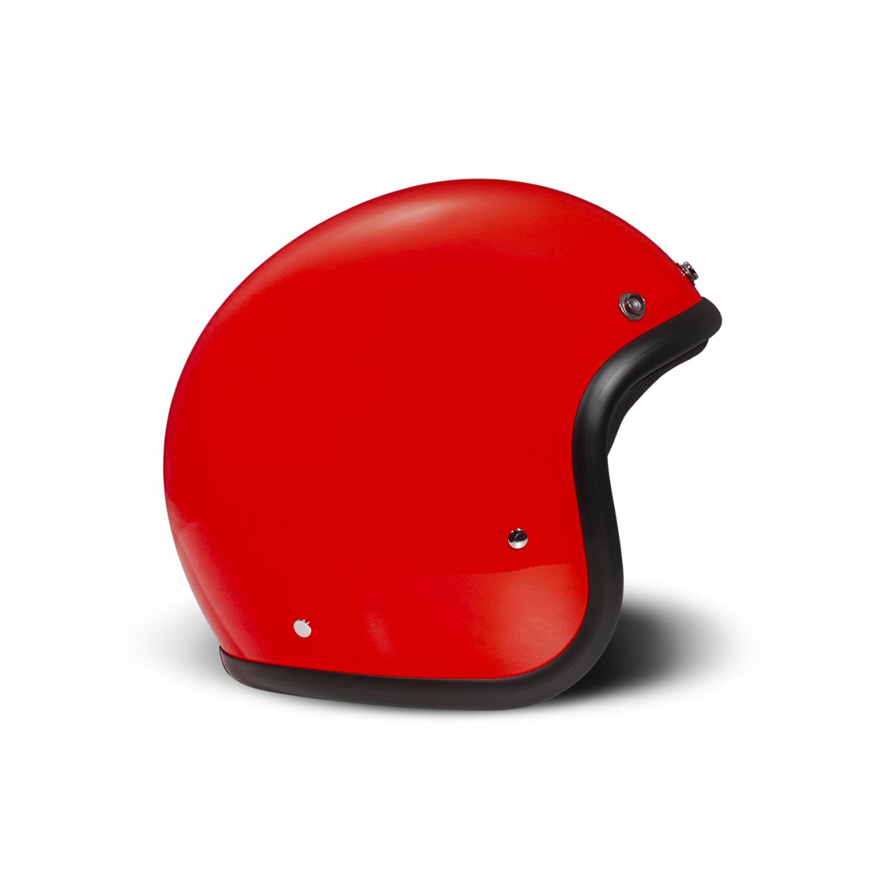 Casco abierto DMD Retro, rojo brillante, fibra de vidrio, ECE 22.06