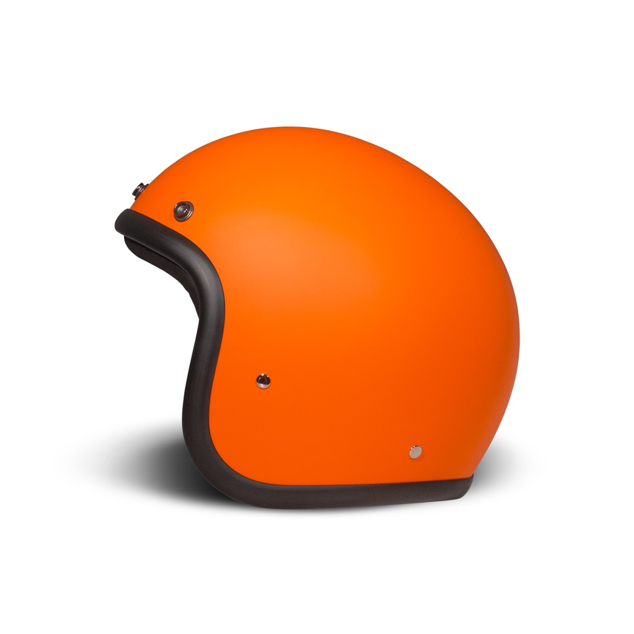 Casco abierto DMD Retro, naranja mate, fibra de vidrio, ECE 22.06