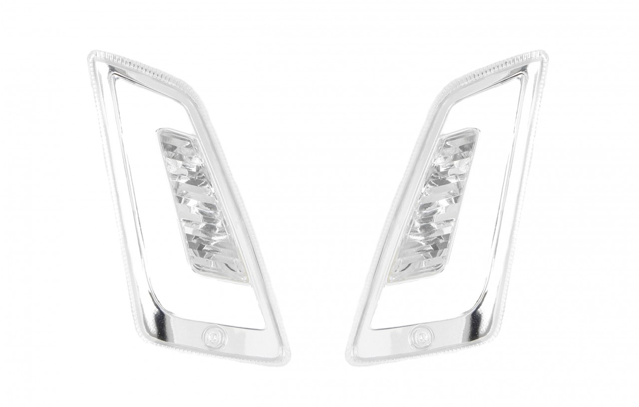 Juego de indicadores LED delanteros, transparentes para Vespa GT, GTL, GTV, GTS 125-300