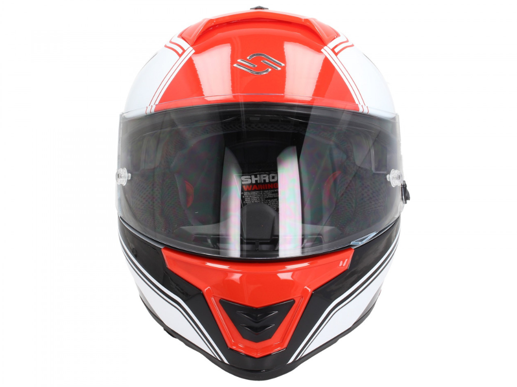 Casco integral Shiro, SH351, Fibra, F4, rojo