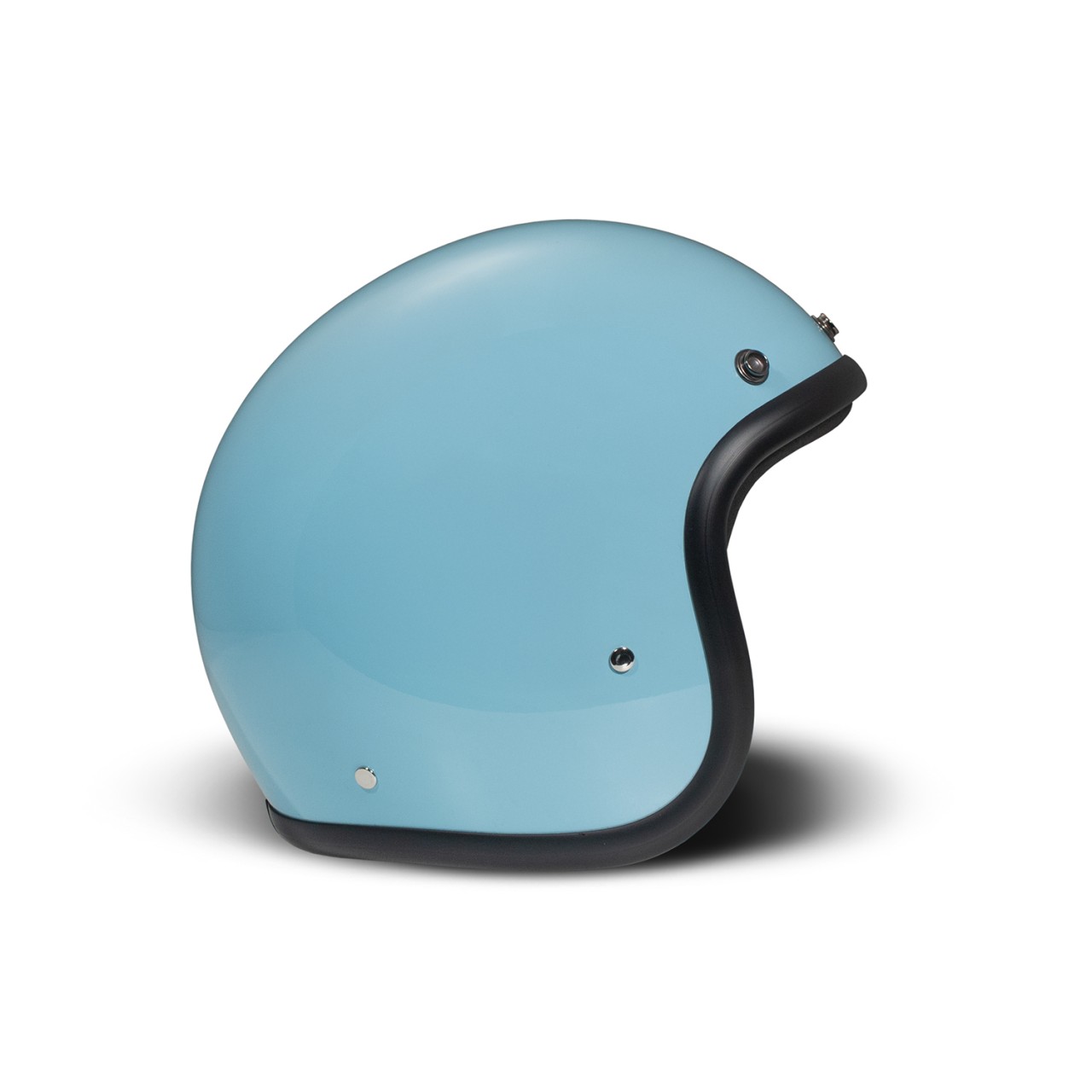 Casco abierto DMD Retro, azul brillante, azul claro, fibra de vidrio, ECE 22.06