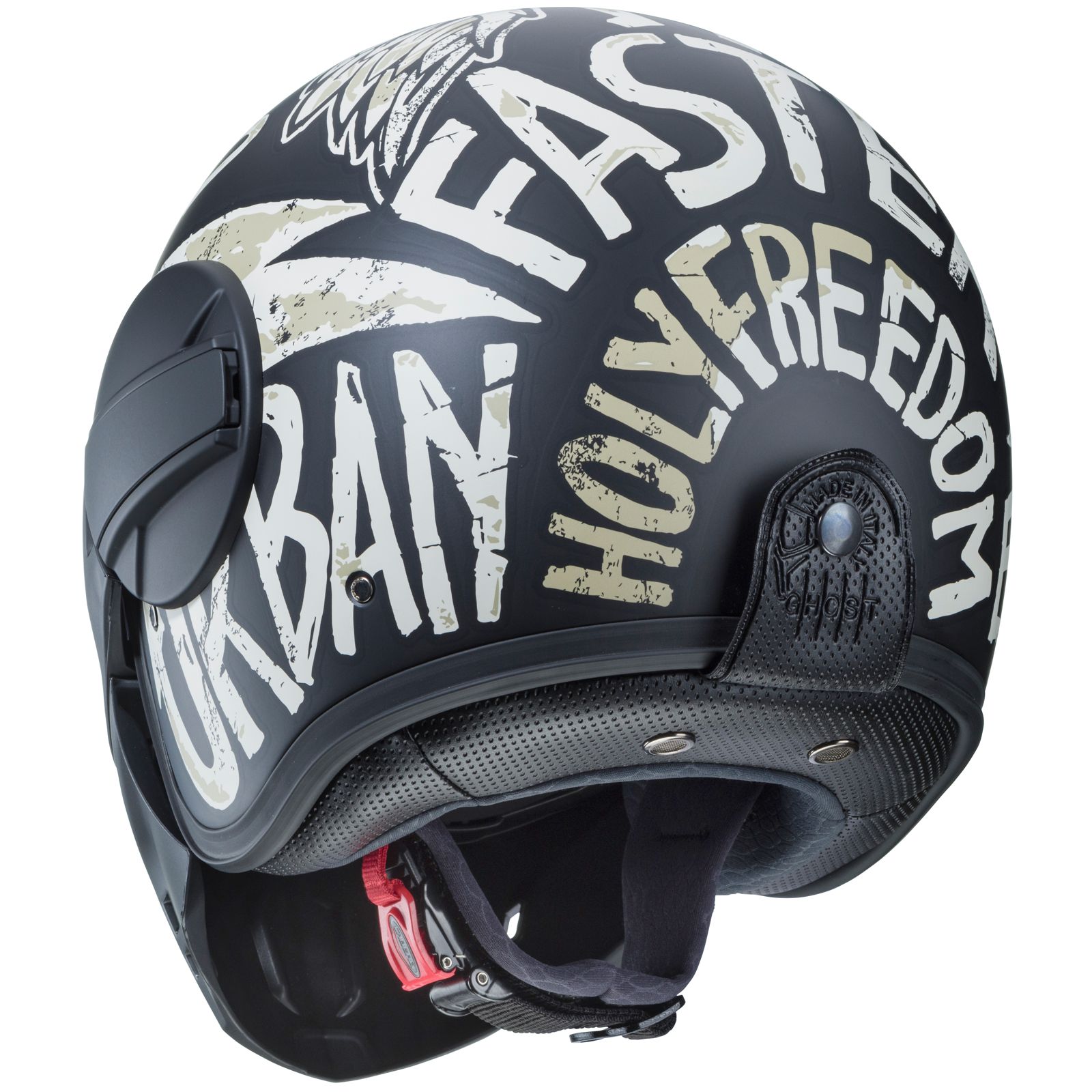 Casco Caberg Ghost Nuke, negro mate/gris