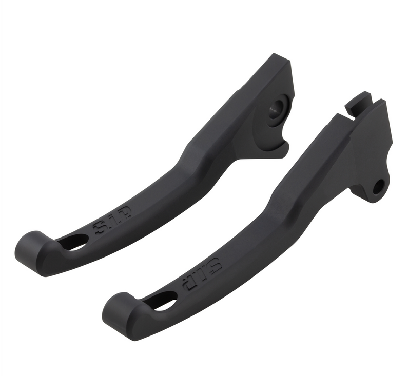 Juego de manetas de freno deportivas Shorty para Vespa LX /LXV /S /Primavera /Sprint 50-150ccm, negro mate