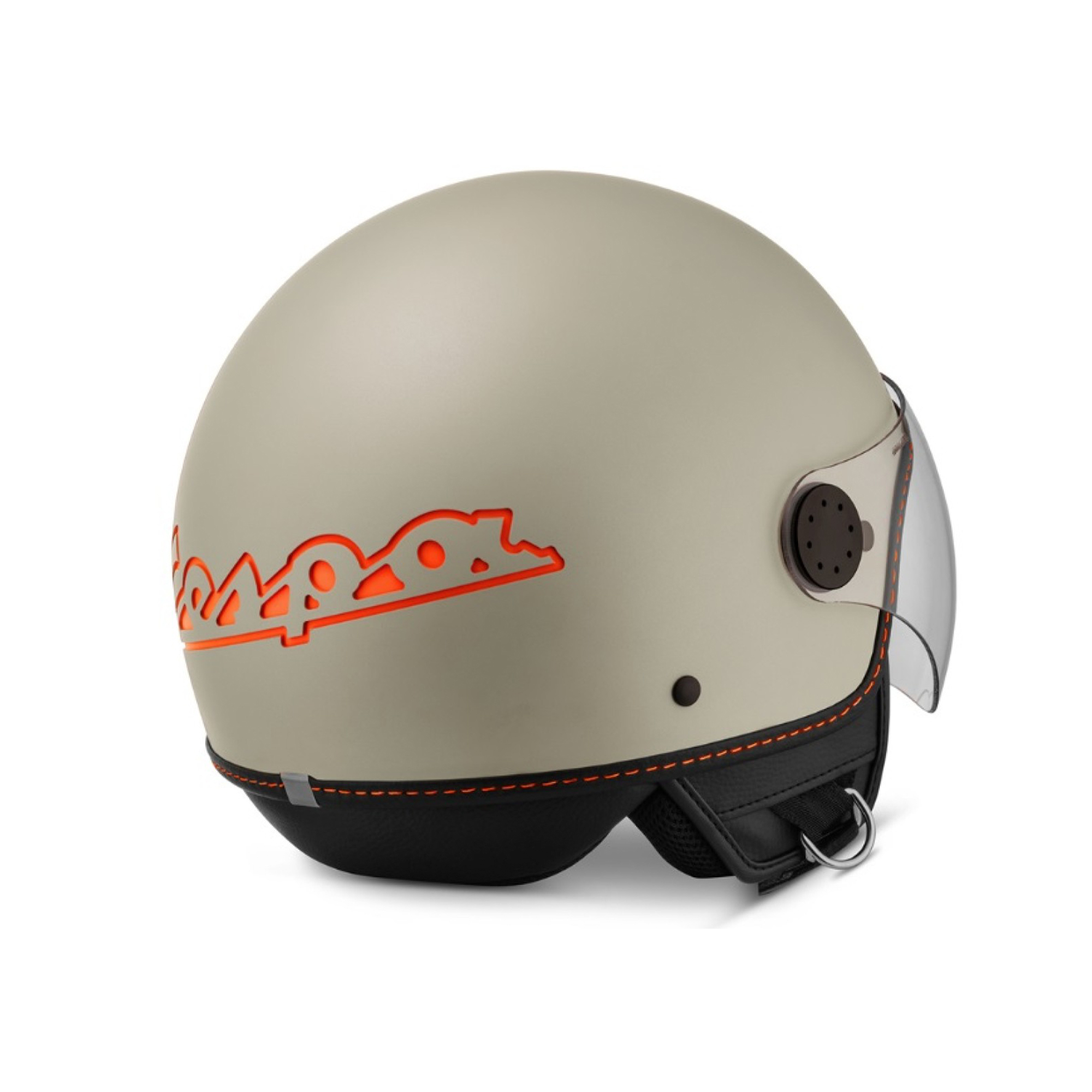 Visera Casco Vespa Jet 4.0 naranja impolsivo