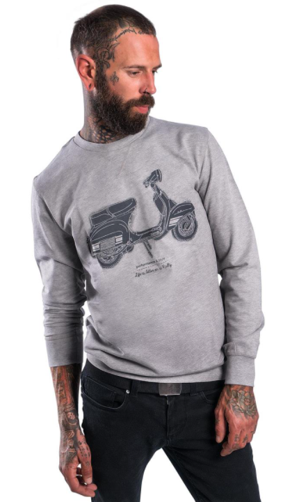 Sudadera "La vida es mejor en un Rally", hombre gris