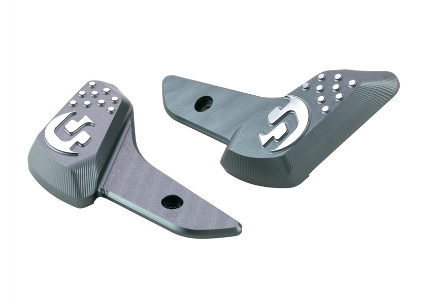 Estriberas derecha e izquierda para Vespa Primavera /Sprint 50-150cc 2T/4T AC, gris mate