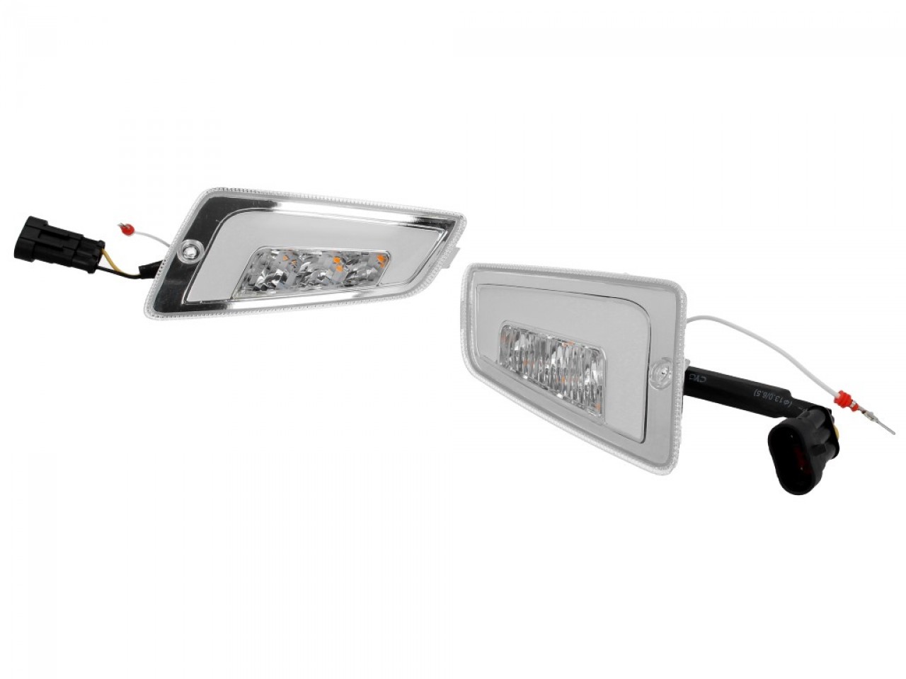 Juego de indicadores LED delanteros, transparentes para Vespa GT, GTL, GTV, GTS 125-300