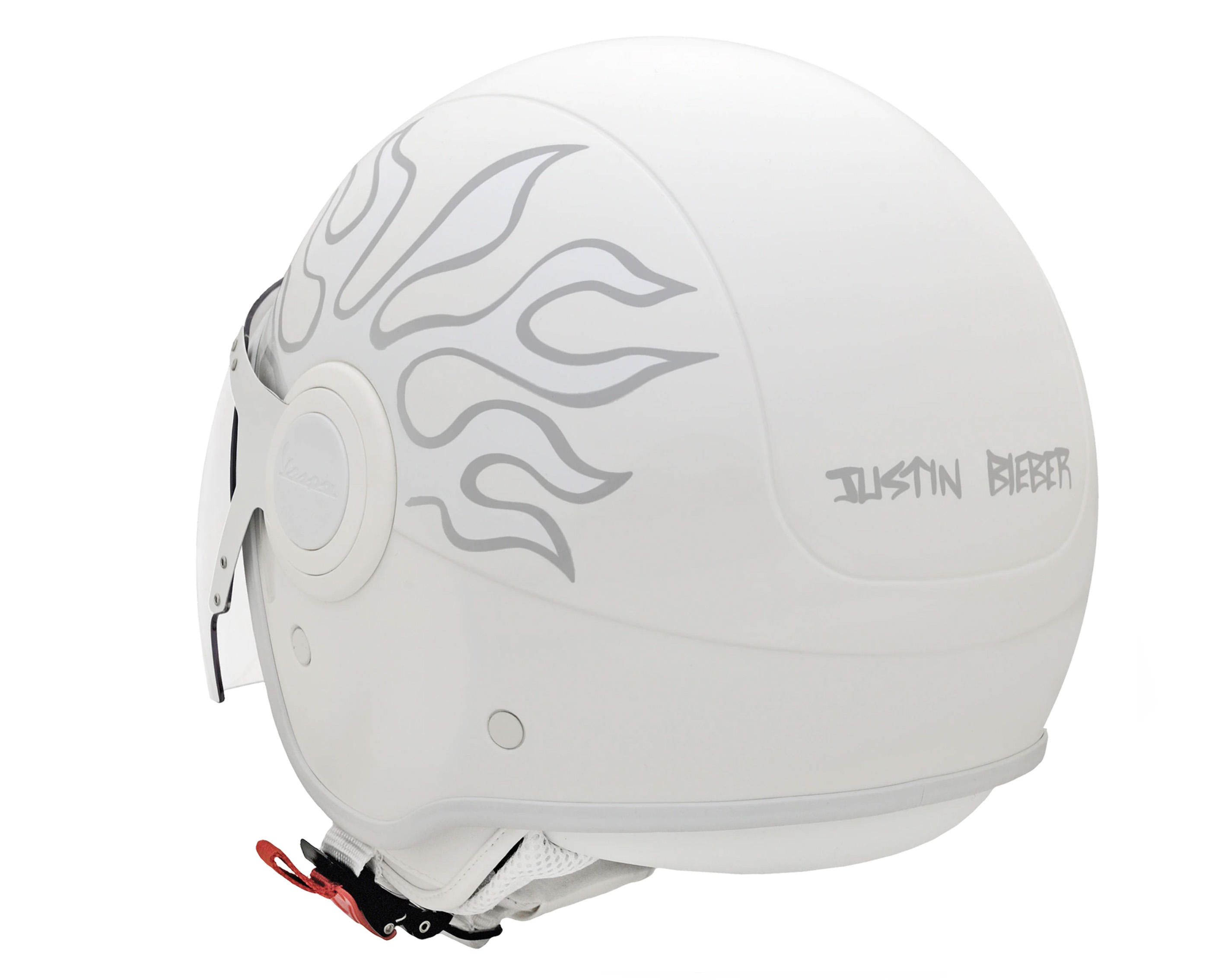 Casco Vespa VJ de Justin Bieber - blanco - M