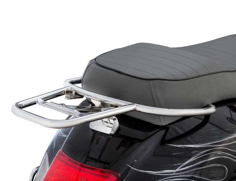 Portaequipajes trasero para Vespa GTS /GTS Super /GTV /GT 60, 125-300ccm, cromado