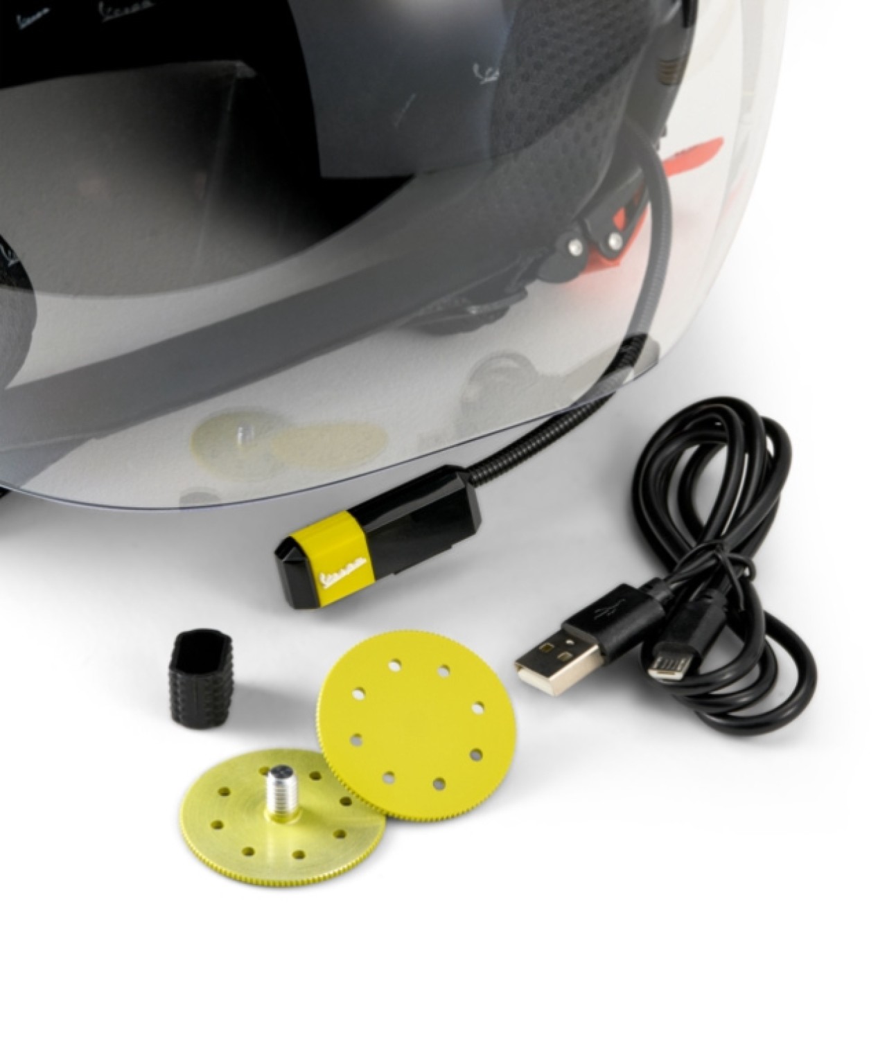 Visera Casco Vespa Jet 4.0 Grigio Entusiasta Matt - Bluetooth