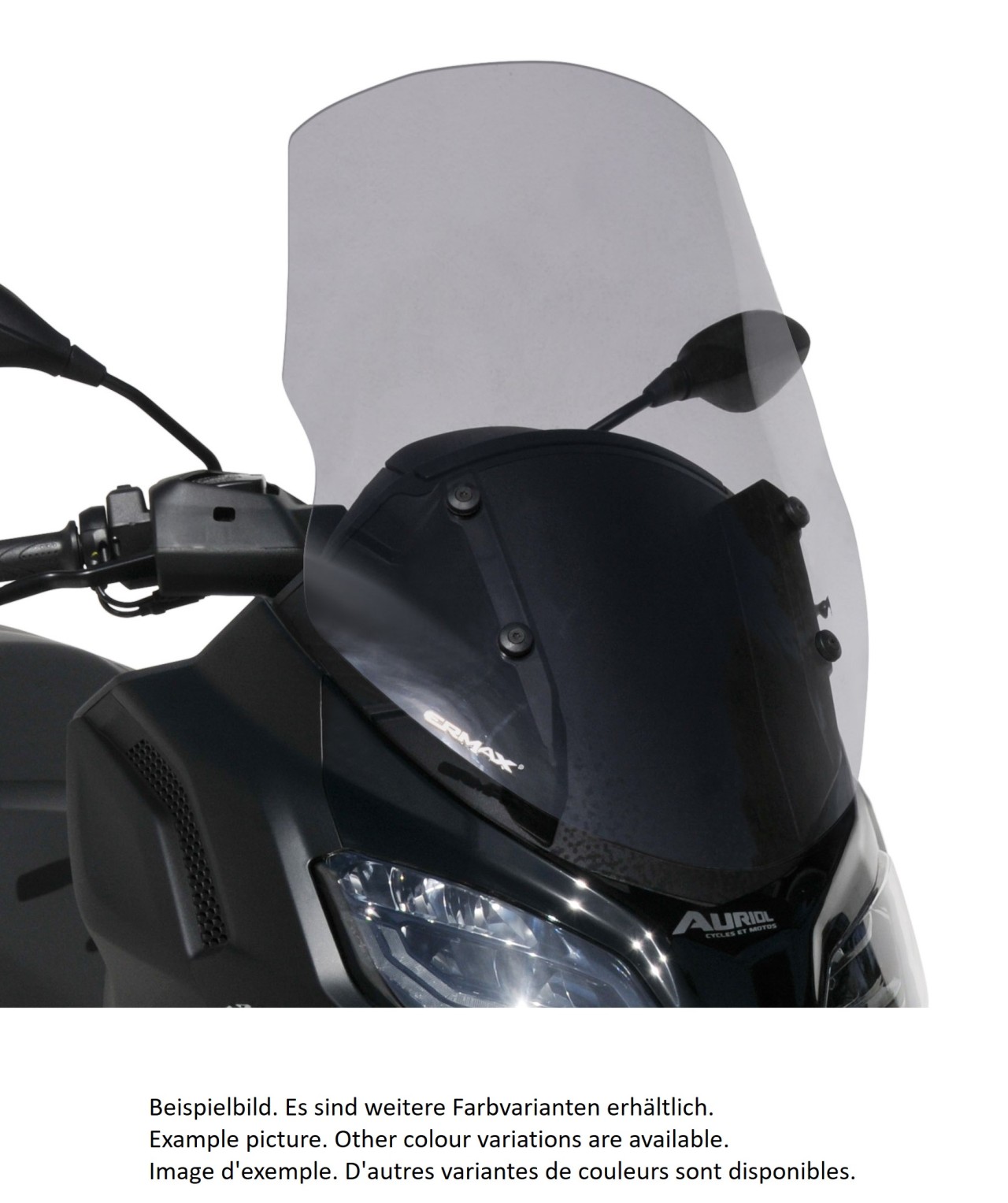 Parabrisas ERMAX Touring para Piaggio MP3 400 / 530 HPE (22-), tintado/negro claro