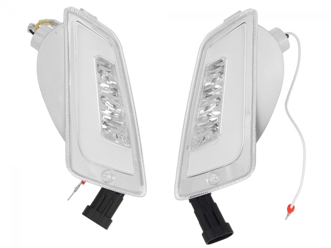 Juego de indicadores LED delanteros, transparentes para Vespa GT, GTL, GTV, GTS 125-300
