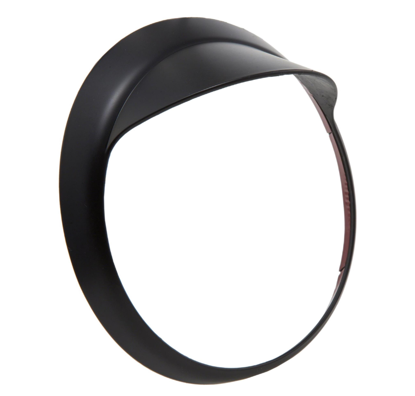 Aro de lámpara con tulipa para Vespa LX 50-150ccm, negro mate