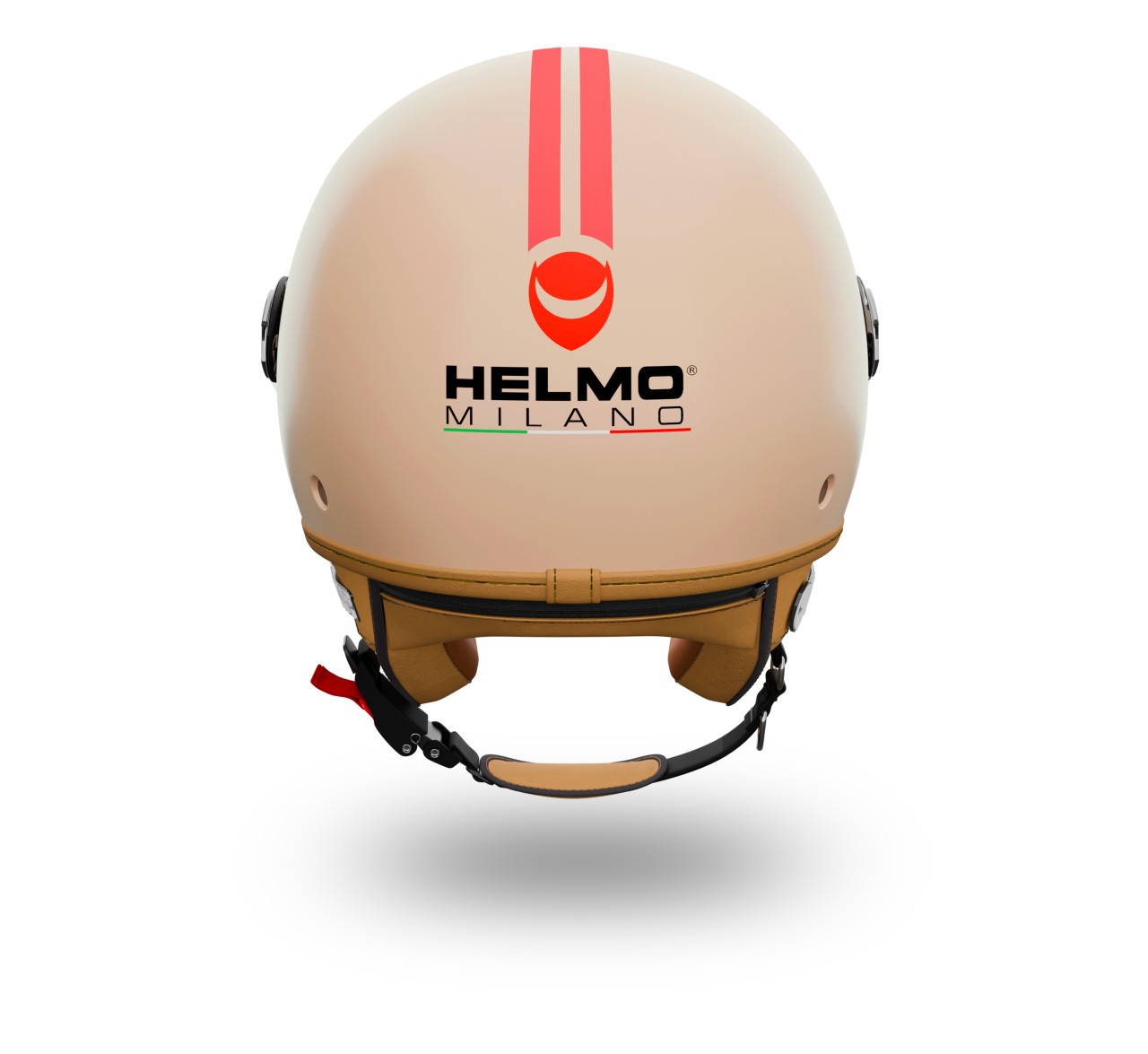 Helmo Milano Demi Jet Veloce rojo mate