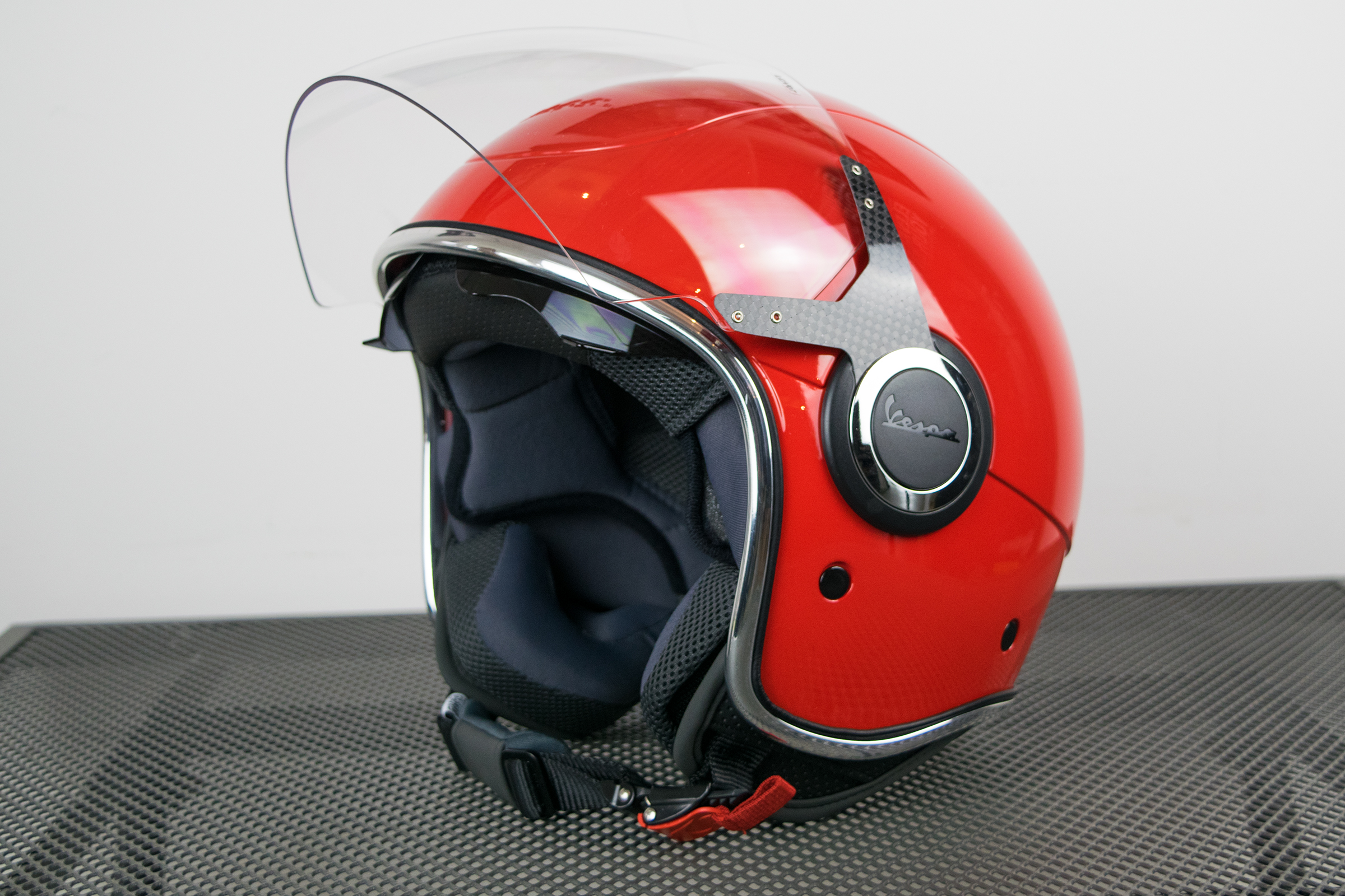 Casco Vespa Jet VJ rojo