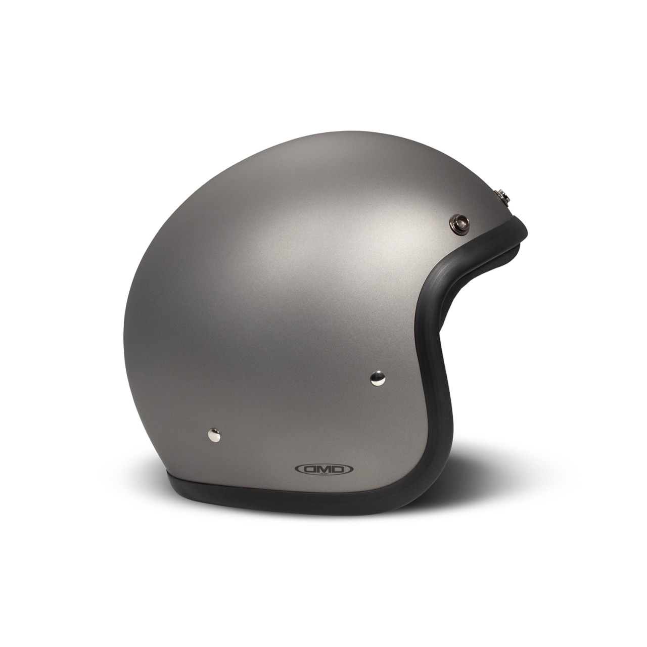 Casco abierto DMD Retro, gris mate, fibra de vidrio, ECE 22.06