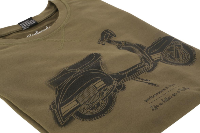 Sudadera "La vida es mejor en un Rally", hombre verde oliva