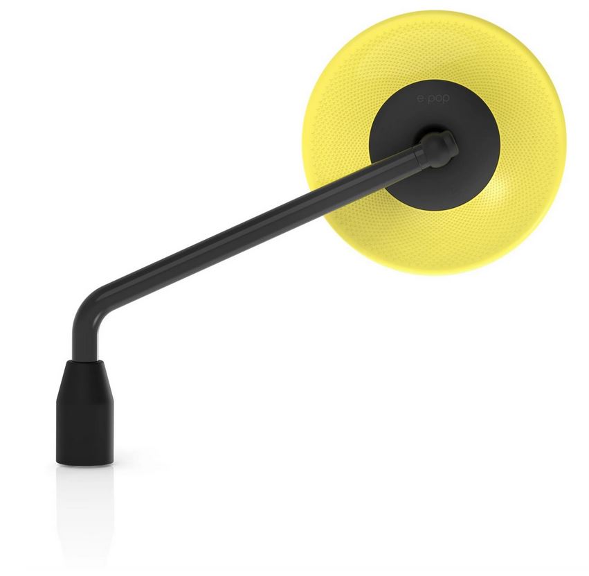 Espejo RIZOMA E-POP izquierdo o derecho para Vespa, negro/amarillo
