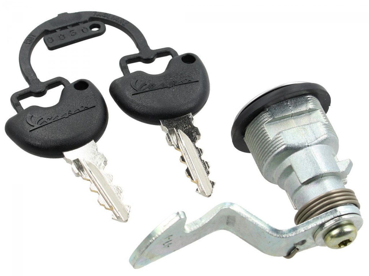 Cerradura de repuesto para los baúles originales de Piaggio y Vespa