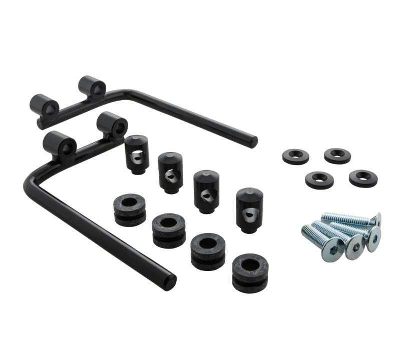 Material de montaje mosquitera para Vespa PX 80-200cc, negro