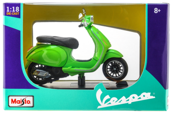 Modelo Vespa GTS 300, verde claro