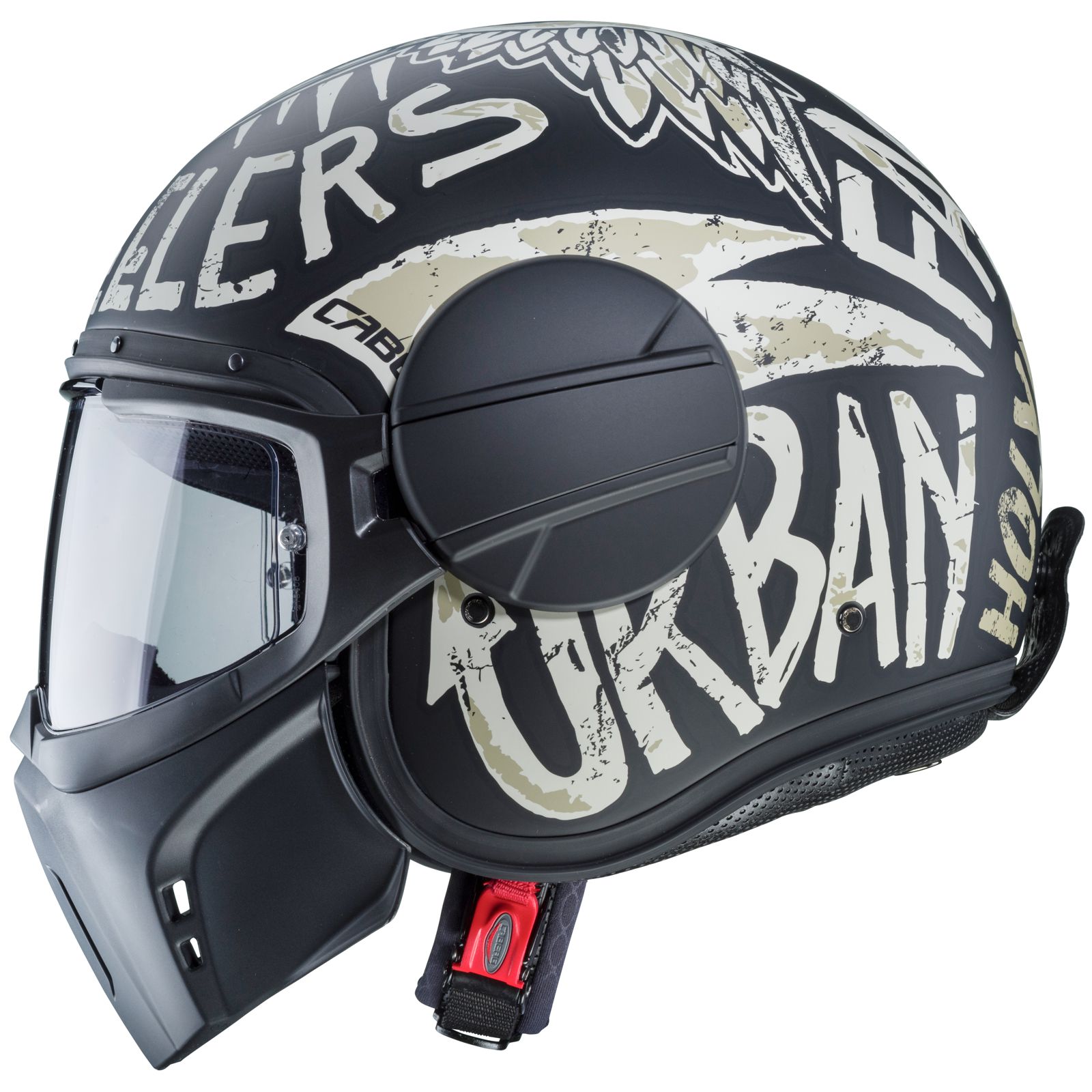 Casco Caberg Ghost Nuke, negro mate/gris