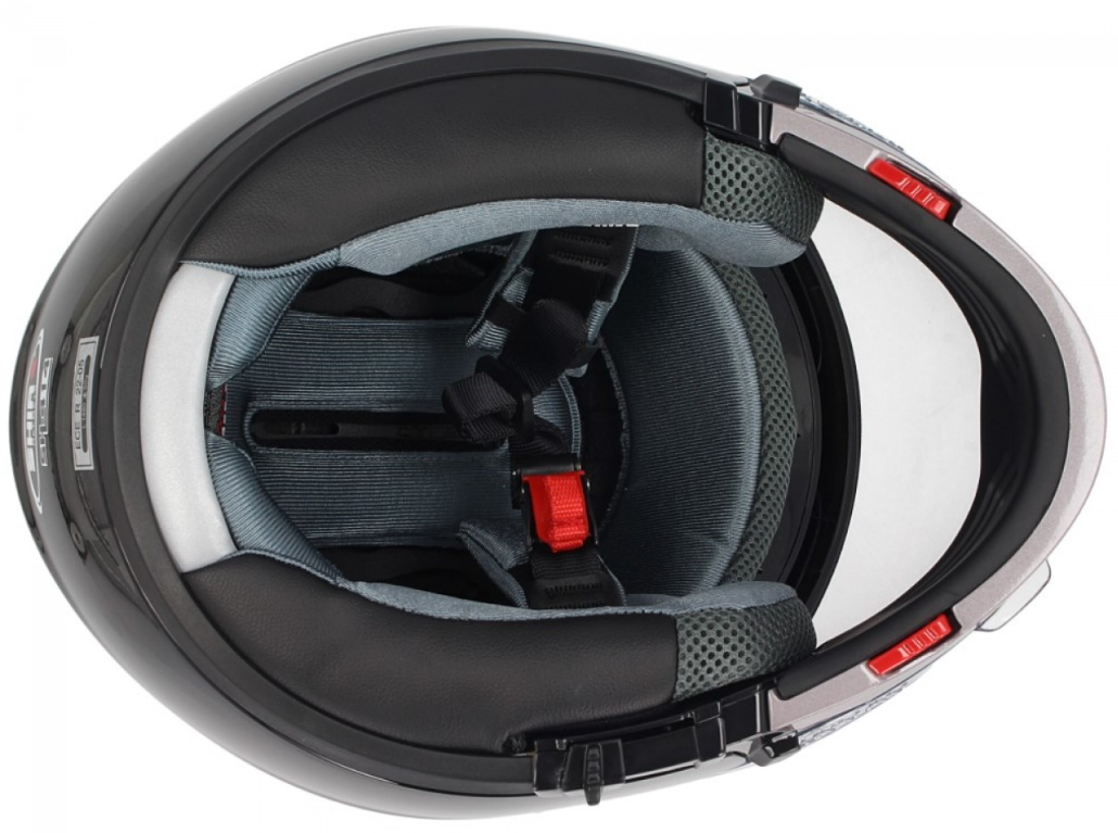 Casco modular Shiro, SH414, sistema, negro