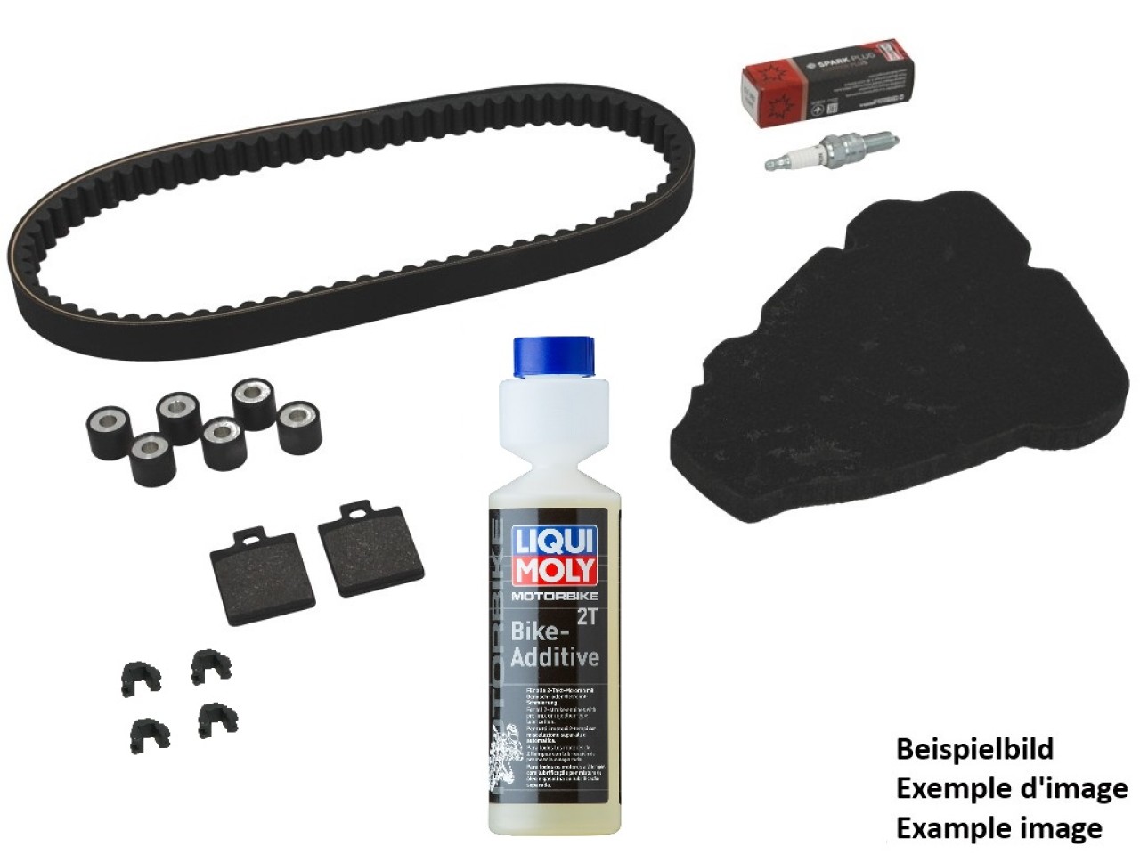 Kit de inspección Premium (OEM) con pastillas de freno + aditivo Piaggio Beverly 300 HPE 2021-2024