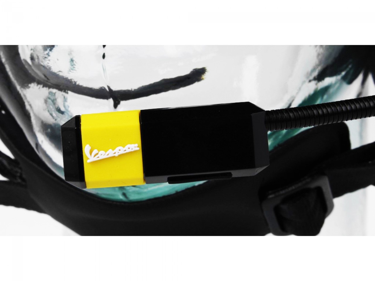 Visor de casco Vespa Jet 3.0 Bluetooth negro