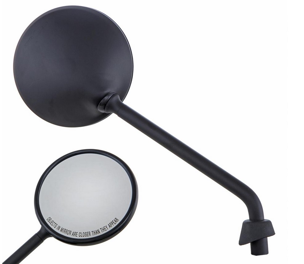 Espejo para Vespa LX/LXV/S/GTS/GTS Super/GTV/GT 60/GT/GT L 50-300cc, negro mate, derecho