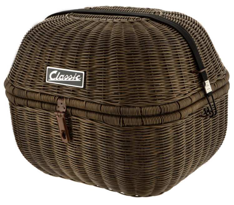 Portaequipajes clásico para Vespa, marrón oscuro
