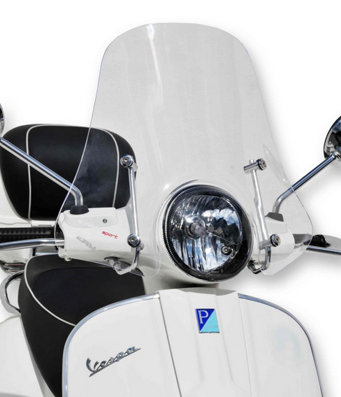 Parabrisas ERMAX Sport H 450 mm para Vespa GTS/GTS Super/GT L (-22), negro