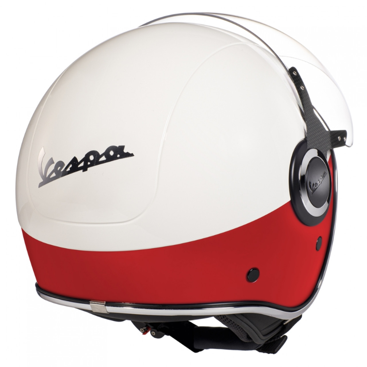 Casco Vespa VJ blanco / rojo