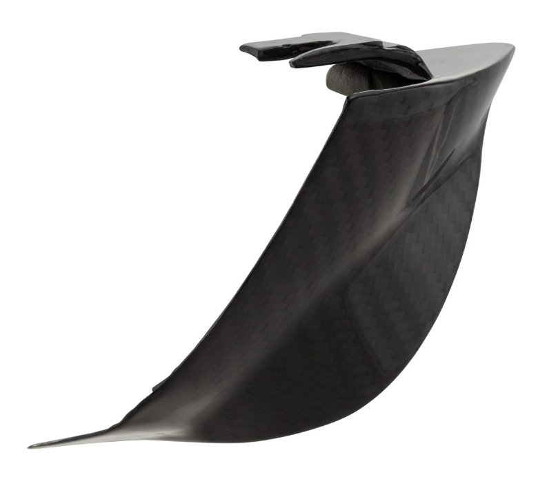 Pieza final de bajos izquierda para Vespa Primavera/Sprint 50-150ccm 2T/4T AC, Carbono