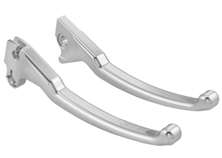 Juego palanca freno sport izquierda/derecha para Vespa LX/LXV/S/Primavera/Sprint 50-150cc, plata