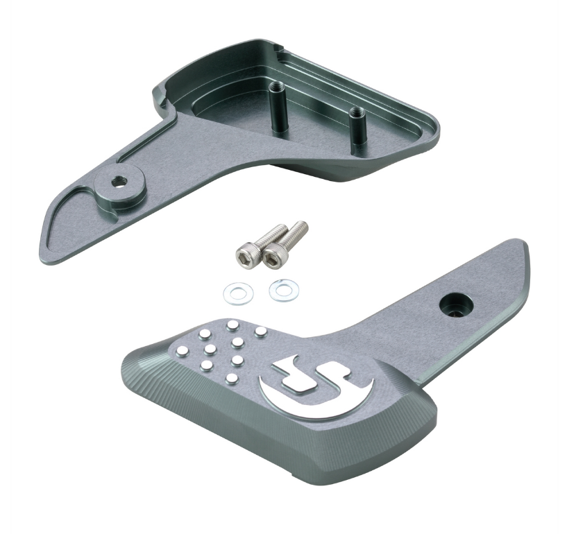 Estriberas derecha e izquierda para Vespa Primavera /Sprint 50-150cc 2T/4T AC, gris mate