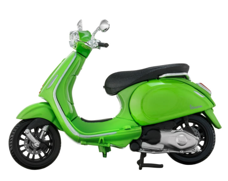 Modelo Vespa GTS 300, verde claro