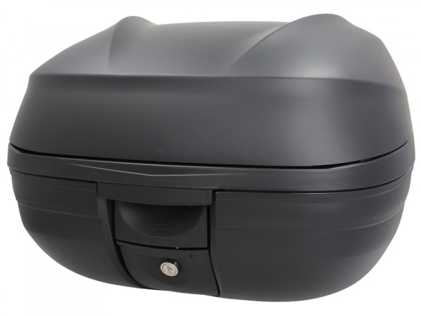 Kit Top Case (incl. placa de montaje), 37 l, negro mate para Piaggio MP3 125 / 300 / Sport HPE