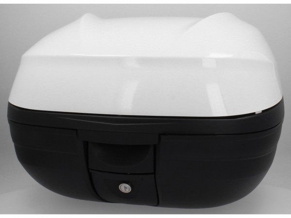 Kit Top Case (incl. placa de montaje), 37 l, blanco para Piaggio MP3 125 / 300 / Sport HPE